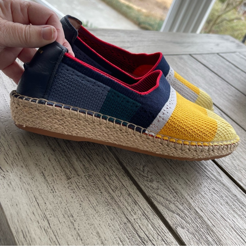 Cole Haan Cloudfeel Multicolored Stretch Knit Espadrilles Womens Size 8 - Picture 6 of 9